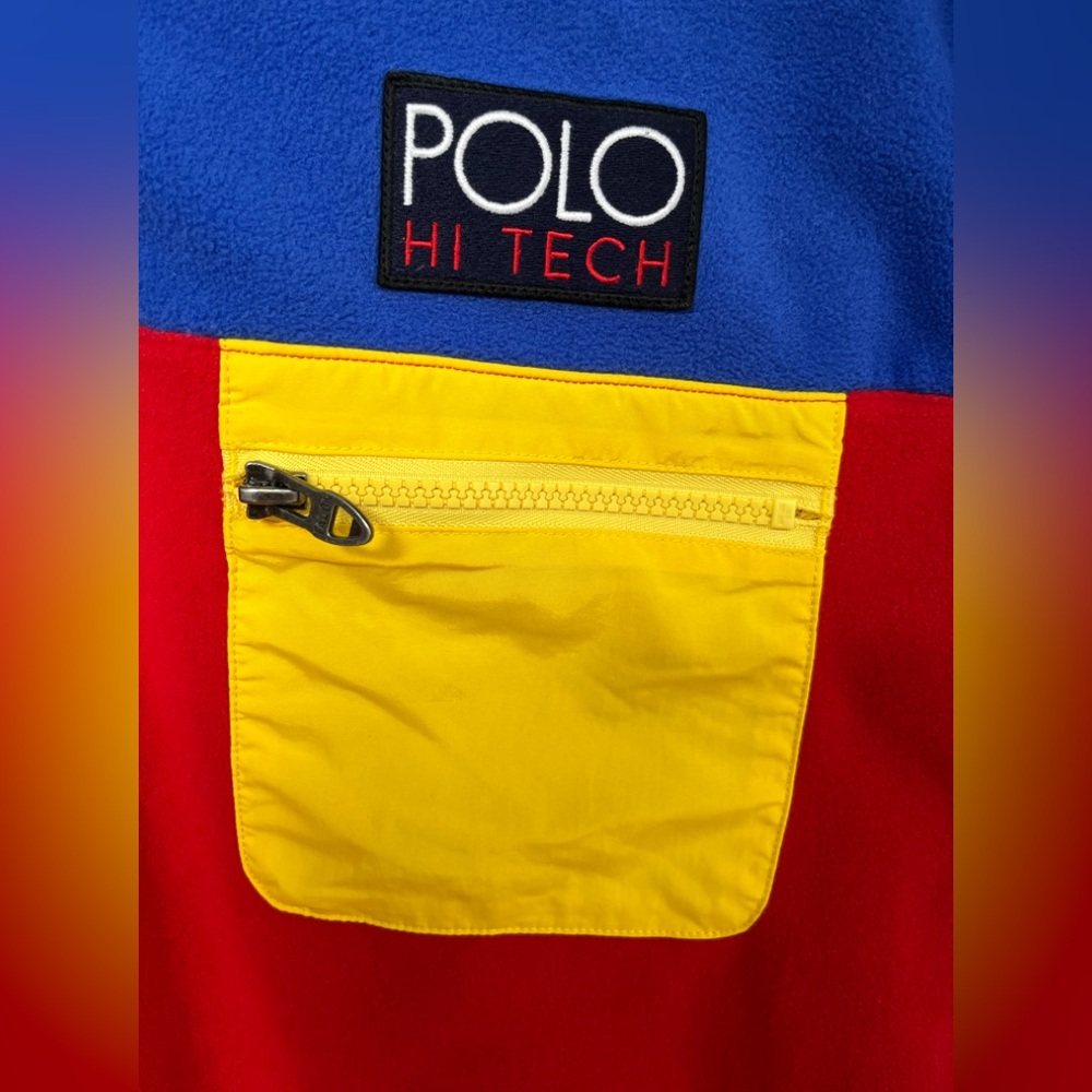 Polo Hi Tec Ralph Lauren Fleece Pullover Sweater - Picture 3 of 6